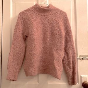 Gap mock-neck fuzzy sweater